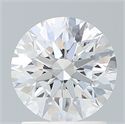 Lab Created Diamond 1.56 Carats, Round with Excellent Cut, D Color, VVS2 Clarity and Certified by IGI