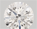 Lab Created Diamond 1.83 Carats, Round with ideal Cut, D Color, vvs1 Clarity and Certified by IGI