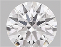 Lab Created Diamond 1.36 Carats, Round with ideal Cut, E Color, vvs2 Clarity and Certified by IGI