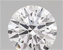 Lab Created Diamond 1.28 Carats, Round with ideal Cut, D Color, vvs2 Clarity and Certified by IGI