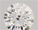 Lab Created Diamond 1.06 Carats, Round with ideal Cut, D Color, vvs1 Clarity and Certified by IGI