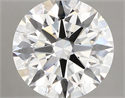 Lab Created Diamond 5.10 Carats, Round with excellent Cut, F Color, vs1 Clarity and Certified by GIA