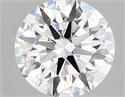 Lab Created Diamond 2.26 Carats, Round with ideal Cut, D Color, vs2 Clarity and Certified by IGI