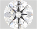 Lab Created Diamond 2.25 Carats, Round with ideal Cut, D Color, vs2 Clarity and Certified by IGI