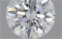 0.70 Carats, Round with Excellent Cut, E Color, VS2 Clarity and Certified by GIA