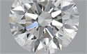 0.71 Carats, Round with Excellent Cut, H Color, VVS2 Clarity and Certified by GIA