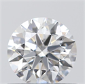 0.52 Carats, Round with Excellent Cut, D Color, IF Clarity and Certified by GIA