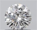 0.60 Carats, Round with Excellent Cut, F Color, SI1 Clarity and Certified by GIA