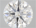 0.70 Carats, Round with Excellent Cut, F Color, SI1 Clarity and Certified by GIA
