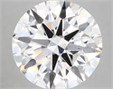 Lab Created Diamond 6.63 Carats, Round with excellent Cut, F Color, vs1 Clarity and Certified by GIA