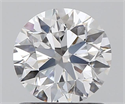 0.90 Carats, Round with Excellent Cut, D Color, VS1 Clarity and Certified by GIA