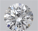 0.80 Carats, Round with Excellent Cut, D Color, SI1 Clarity and Certified by GIA