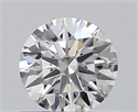 0.46 Carats, Round with Excellent Cut, D Color, VS2 Clarity and Certified by GIA