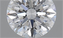 0.72 Carats, Round with Excellent Cut, D Color, VVS1 Clarity and Certified by GIA