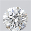 0.60 Carats, Round with Excellent Cut, F Color, VVS1 Clarity and Certified by GIA