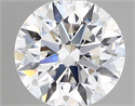 Lab Created Diamond 1.29 Carats, Round with ideal Cut, D Color, vs1 Clarity and Certified by IGI