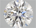 0.42 Carats, Round with Excellent Cut, F Color, VVS1 Clarity and Certified by GIA