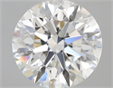 0.83 Carats, Round with Excellent Cut, H Color, VS2 Clarity and Certified by GIA