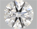 0.53 Carats, Round with Excellent Cut, E Color, VVS1 Clarity and Certified by GIA