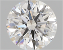 0.70 Carats, Round with Excellent Cut, E Color, VVS1 Clarity and Certified by GIA