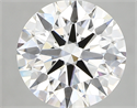 Lab Created Diamond 2.81 Carats, Round with ideal Cut, F Color, vvs2 Clarity and Certified by IGI