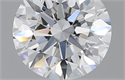 1.70 Carats, Round with Excellent Cut, E Color, VS2 Clarity and Certified by GIA
