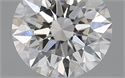 0.52 Carats, Round with Excellent Cut, H Color, VS1 Clarity and Certified by GIA