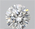 0.40 Carats, Round with Excellent Cut, H Color, VVS2 Clarity and Certified by GIA