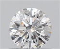 0.45 Carats, Round with Excellent Cut, D Color, VS1 Clarity and Certified by GIA