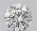 0.90 Carats, Round with Excellent Cut, H Color, VS2 Clarity and Certified by GIA