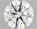 Lab Created Diamond 2.61 Carats, Round with ideal Cut, G Color, vvs2 Clarity and Certified by IGI
