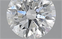 2.05 Carats, Round with Excellent Cut, H Color, SI2 Clarity and Certified by GIA