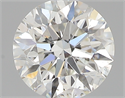 0.41 Carats, Round with Excellent Cut, H Color, SI1 Clarity and Certified by GIA