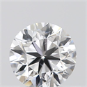 0.40 Carats, Round with Very Good Cut, D Color, SI1 Clarity and Certified by GIA