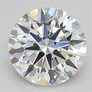 Picture of Lab Grown Diamond 2.13 Carats, Round with ideal Cut, D Color, vvs2 Clarity and Certified by IGI