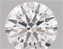Lab Grown Diamond 1.84 Carats, Round with ideal Cut, D Color, vs1 Clarity and Certified by IGI