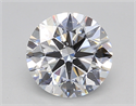 Lab Grown Diamond 1.71 Carats, Round with Ideal Cut, E Color, SI1 Clarity and Certified by IGI
