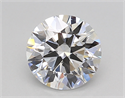 Lab Grown Diamond 1.21 Carats, Round with Excellent Cut, D Color, VVS2 Clarity and Certified by GIA