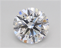 Lab Grown Diamond 1.21 Carats, Round with Excellent Cut, D Color, VVS2 Clarity and Certified by GIA