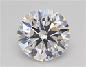 Lab Grown Diamond 1.58 Carats, Round with Ideal Cut, D Color, SI1 Clarity and Certified by IGI