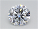 Lab Grown Diamond 1.04 Carats, Round with Ideal Cut, E Color, VVS2 Clarity and Certified by IGI