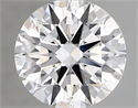 Lab Grown Diamond 2.14 Carats, Round with ideal Cut, D Color, vvs2 Clarity and Certified by IGI