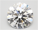 Lab Grown Diamond 1.84 Carats, Round with ideal Cut, D Color, vvs2 Clarity and Certified by IGI