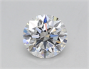 Del inventario de diamantes de laboratorio, 0.70 quilates, Redondo , Color D, claridad VS2 y certificado IGI