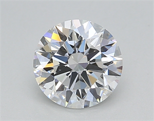 Picture of Lab Created Diamond 1.09 Carats, Round with Excellent Cut, E Color, VVS2 Clarity and Certified by GIA