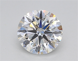 Picture of Lab Created Diamond 1.07 Carats, Round with Excellent Cut, D Color, VVS2 Clarity and Certified by GIA