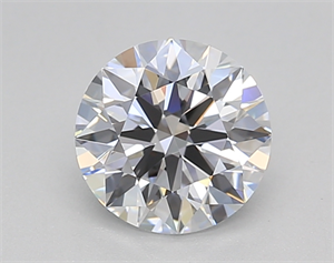 Picture of Lab Created Diamond 1.07 Carats, Round with Excellent Cut, D Color, VVS2 Clarity and Certified by GIA