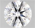 Lab Created Diamond 2.15 Carats, Round with ideal Cut, D Color, vvs2 Clarity and Certified by IGI