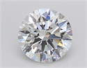 Lab Created Diamond 1.51 Carats, Round with Ideal Cut, D Color, SI1 Clarity and Certified by IGI