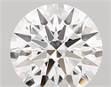 Lab Created Diamond 1.85 Carats, Round with ideal Cut, D Color, vvs2 Clarity and Certified by IGI